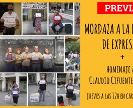 [PREVIA] Mordaza a la Libertad de Expresión + Homenaje a Claudio Cifuentes ‘Cifu’