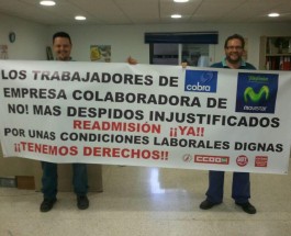 Huelga de contratados y subcontratados de Telefónica: hablamos con los trabajadores
